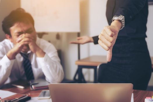 Business leader presenting new project. Businessman standing and leading business presentation. Male executive putting her ideas during presentation in conference room. 