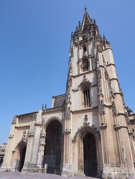 Old Oviedo Cathedral in Asturias, Spain.