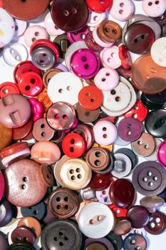 A Collection of Multicolour Different Size Buttons