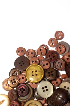 A Collection of Multicolour Different Size Buttons