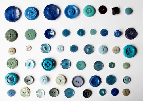 A Collection of Multicolour Different Size Buttons