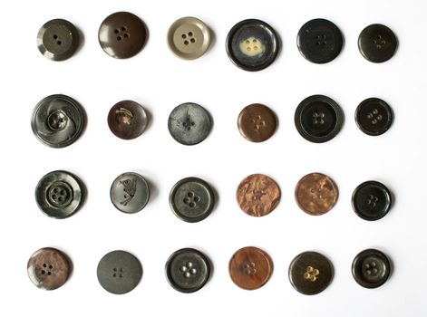 A Collection of Multicolour Different Size Buttons