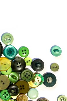 A Collection of Multicolour Different Size Buttons