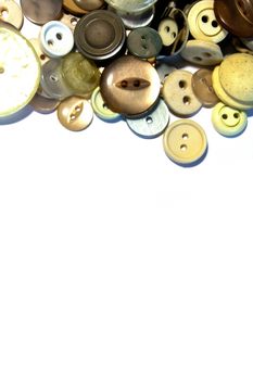 A Collection of Multicolour Different Size Buttons