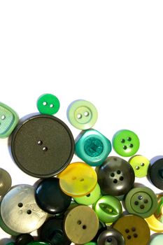 A Collection of Multicolour Different Size Buttons