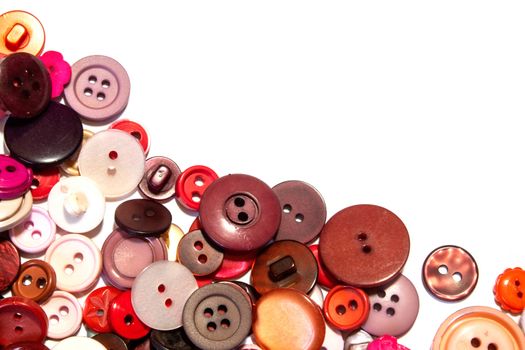 A Collection of Multicolour Different Size Buttons