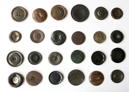 A Collection of Multicolour Different Size Buttons