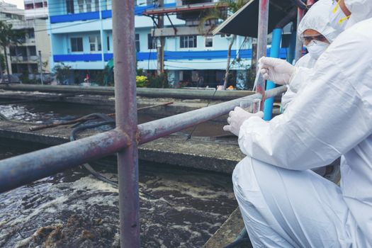 Scientists are examining the quality of waste water treatment systems to control chemicals before releasing water to the environment.