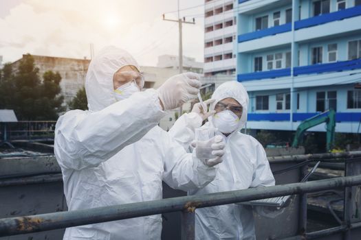 Scientists are examining the quality of waste water treatment systems to control chemicals before releasing water to the environment.