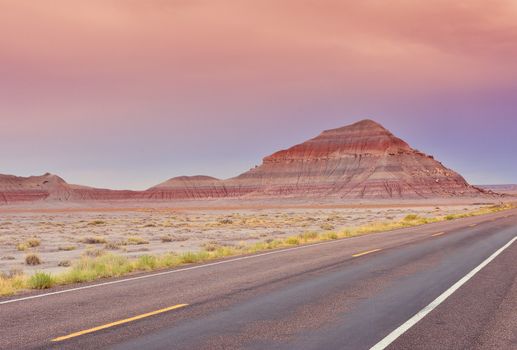 Nature Painted Desert, Petrified Forest National Park, Arizona, USA