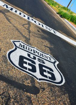 Midpoint between Chicago and Los Angeles in the historic Route 66.