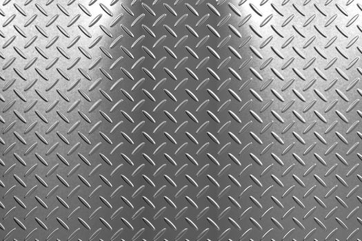 3D rendering of steel or metal plate background.