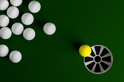 3D rendering of leadership concept abstract background.