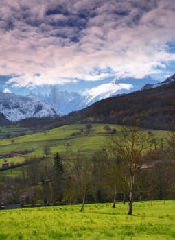 Naranjo de Bulnes (known as Picu Urriellu) in Picos de Europa National Park, Asturias, Spain