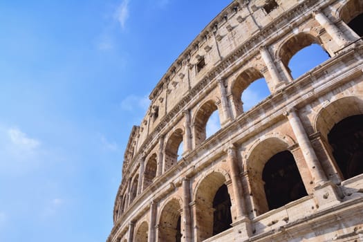 View of the Colosseum in Rome, Italy.