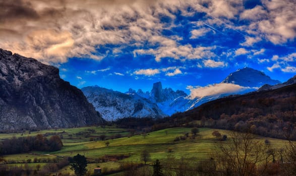 Naranjo de Bulnes (known as Picu Urriellu) in Picos de Europa National Park, Asturias, Spain