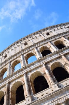 View of the Colosseum in Rome, Italy.