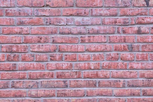 Old red brick wall texture background