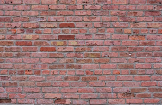 Old red brick wall texture background