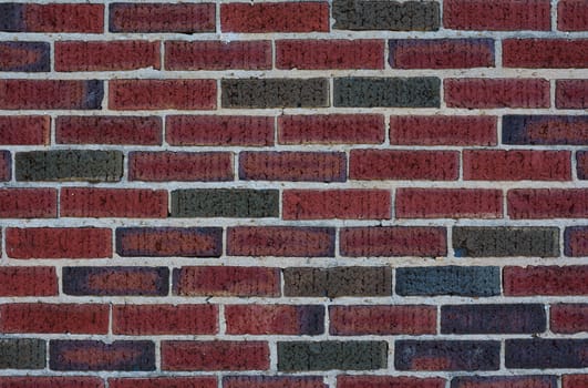 Old red brick wall texture background