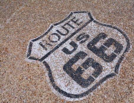 The mythical Route 66 sign in California, USA.