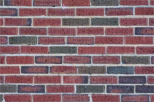 Old red brick wall texture background