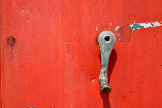 Old retro vintage gasoline gas pump detail on route 66