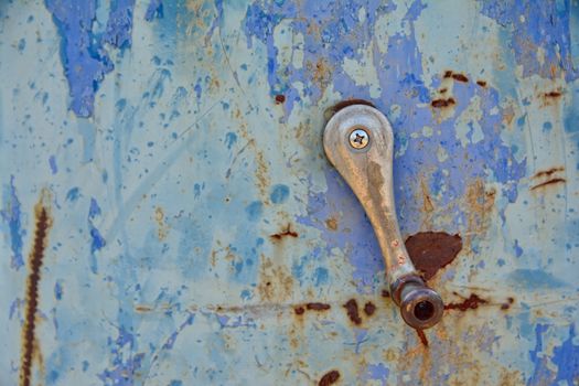 Old retro vintage gasoline gas pump detail on route 66
