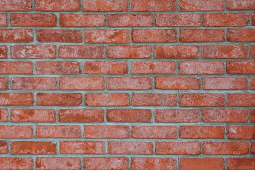Old red brick wall texture background