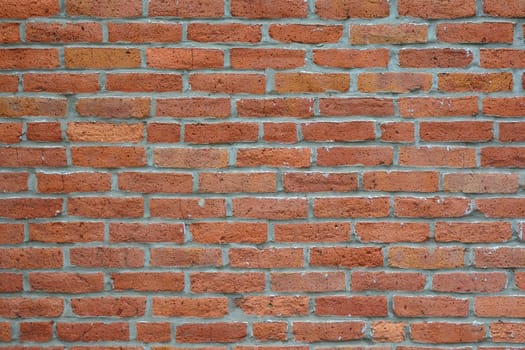 Old red brick wall texture background