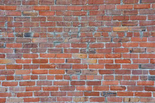 Old red brick wall texture background