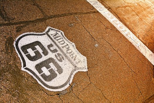 Midpoint between Chicago and Los Angeles in the historic Route 66.