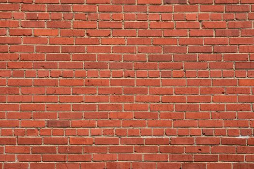 Old red brick wall texture background