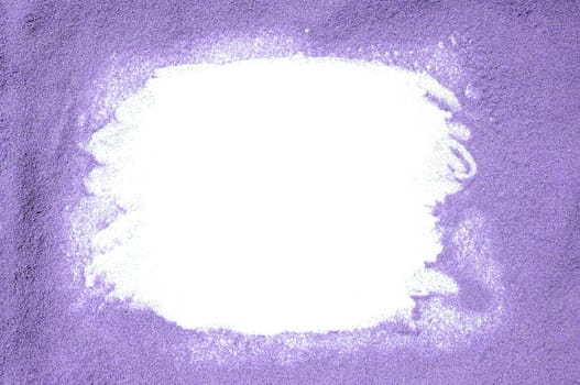 Copy Space for your text surrounded by purple sand