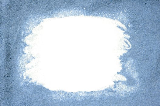 Copy Space for your text surrounded by blue sand