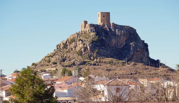 View of the Peñarroya-Pueblonuevo Castle in Cordoba, Andalucia, Spain