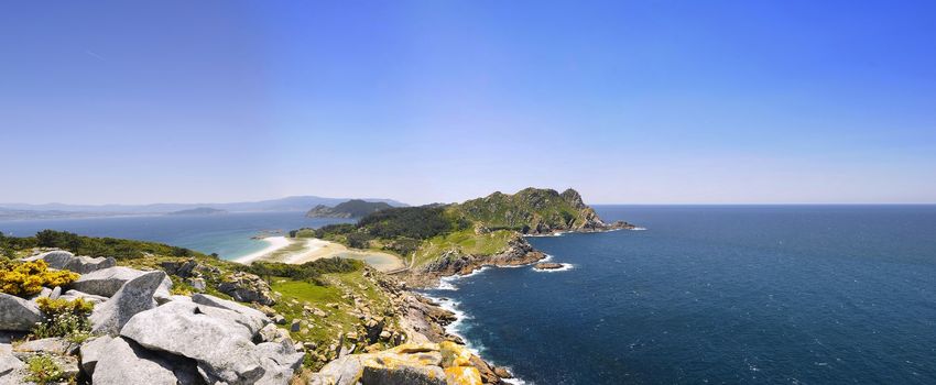 Cies Islands, National Park Maritime-Terrestrial of the Atlantic Islands of Galicia, Spain.