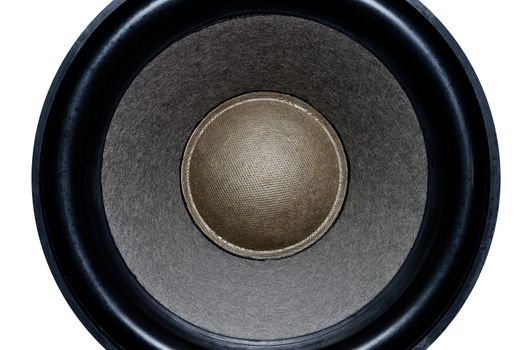 Large speaker from speakers on an isolated background for design work