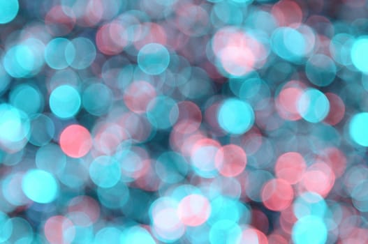 Red,turquoise,cyan,aquamarine colored abstract background with bokeh, for the new year and christmas