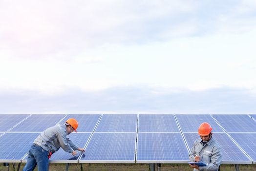 The engineering team is working on the equipment inspection and maintenance at the solar power plant. In order to be in normal operating condition