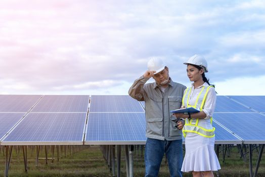 The engineering team is working on the equipment inspection and maintenance at the solar power plant. In order to be in normal operating condition