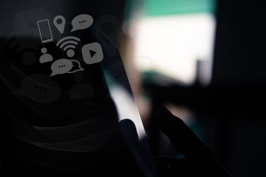 Social media Communicate anywhere and anytime, Social media concepts.