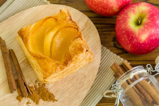 Apple turnover puff pastry for tea break.