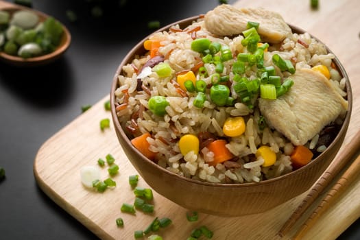 Fried rice is popular food in Thailand, Japan, and China.