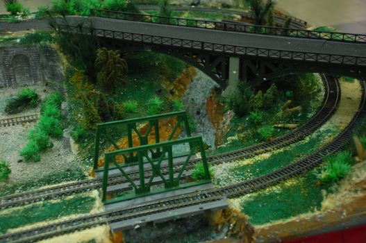 Aerial view Train Track