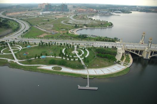 Aerial view of a buildings