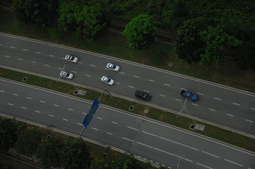 Aerial view of a buildings