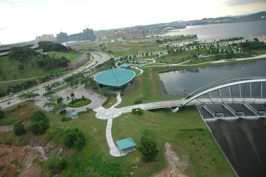 Aerial view of a buildings