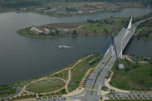 Aerial view of a buildings