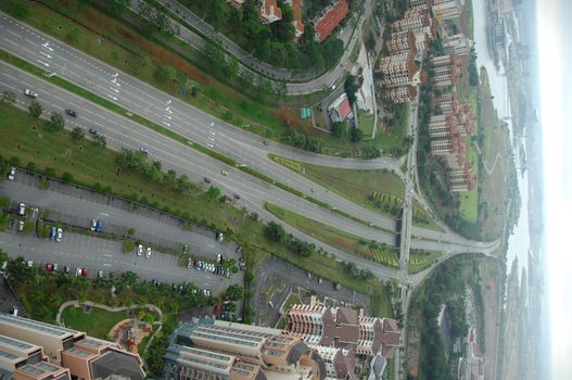 Aerial view of a buildings